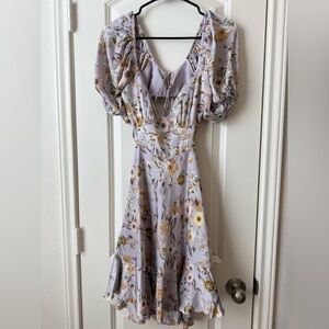 Lilac Floral Dress